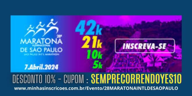 DESCONTO na Maratona de São Paulo 2024